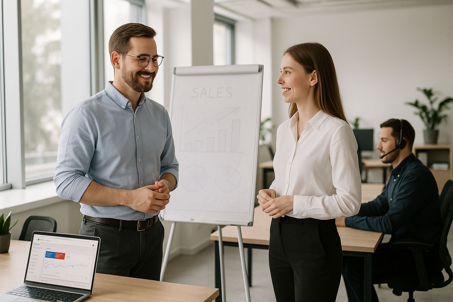 Sales-Team Besprechung